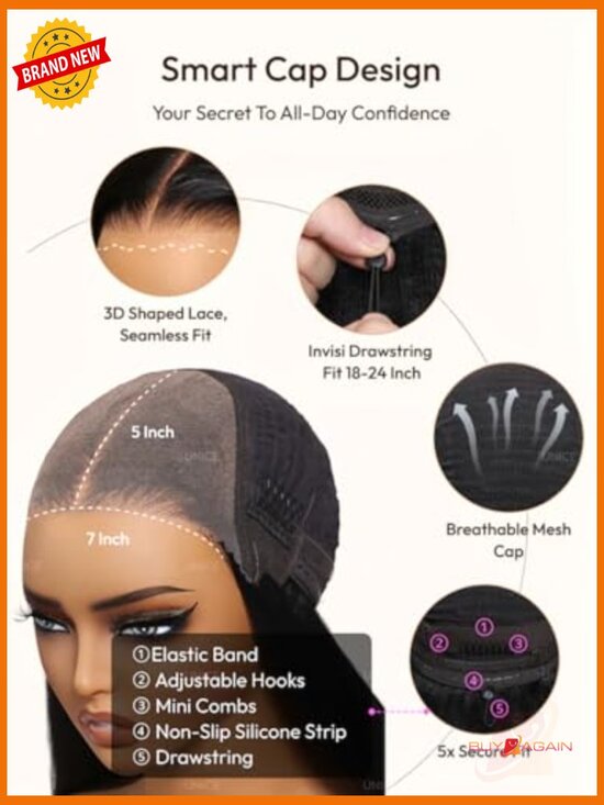12 Inch Short Layered Bob Drawstring Wig Human Hair Side Swept Bangs Glueless main image 6